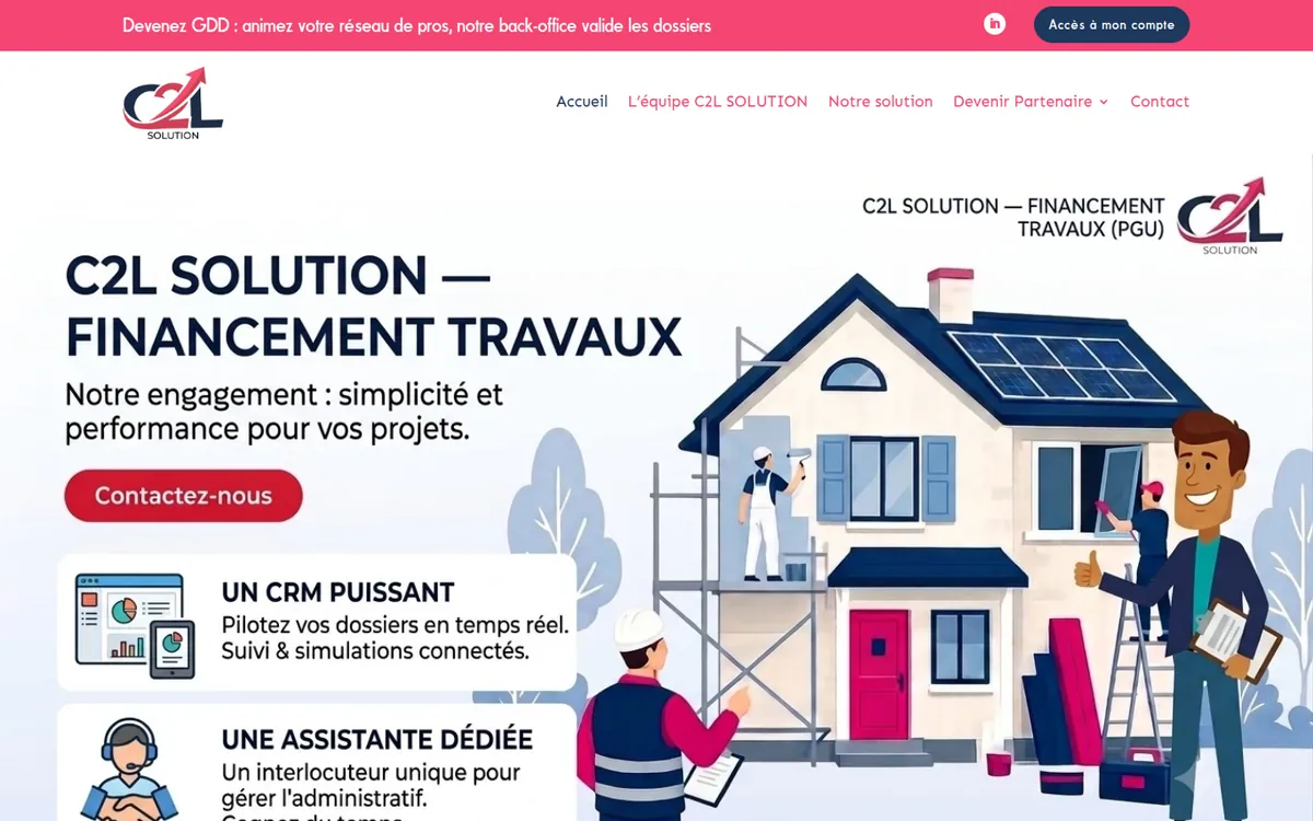 Capture du site C2L Solution