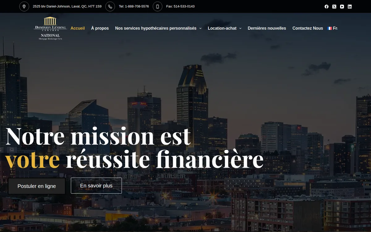 Capture du site Solutions Hypothèques